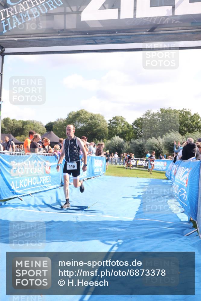 25.08.2024 - Elbe Triathlon Hamburg H.Heesch http://msf.ph/oto/6873378 25.08.2024 11:37:59 Ziel 446, 1462 meine-sportfotos.de