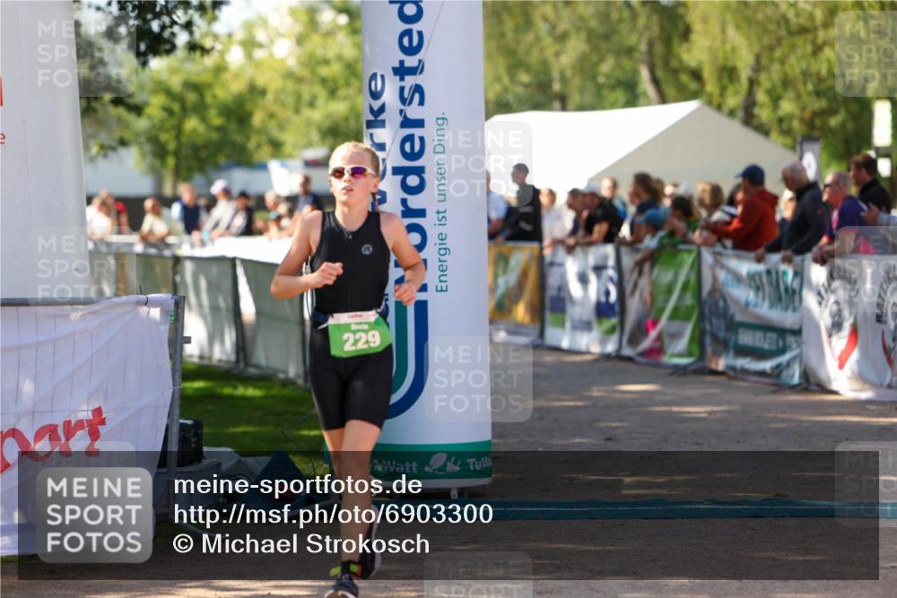 01.09.2024 - 17. Tribühne Triathlon Michael Strokosch http://msf.ph/oto/6903300 01.09.2024 11:03:24 Ziel 227, 229, 233 meine-sportfotos.de