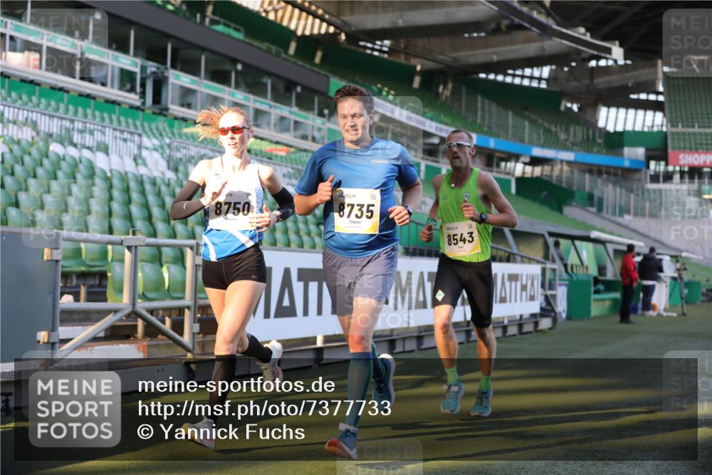 06.10.2024 - 19. swb-Marathon Bremen Yannick Fuchs http://msf.ph/oto/7377733 06.10.2024 10:19:02 Laufen im Stadion 7190, 7247, 7838, 8543, 8664, 8735, 8750 meine-sportfotos.de