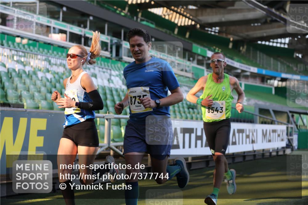 06.10.2024 - 19. swb-Marathon Bremen Yannick Fuchs http://msf.ph/oto/7377744 06.10.2024 10:19:02 Laufen im Stadion 7190, 7247, 7838, 8543, 8664, 8735, 8750 meine-sportfotos.de