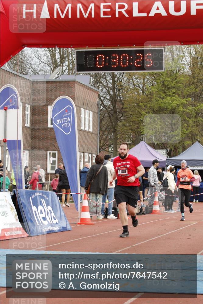 13.04.2025 - Hammer Lauf A. Gomolzig http://msf.ph/oto/7647542 13.04.2025 10:16:25 Ziel 142, 725, 1076, 1188, 1827 meine-sportfotos.de