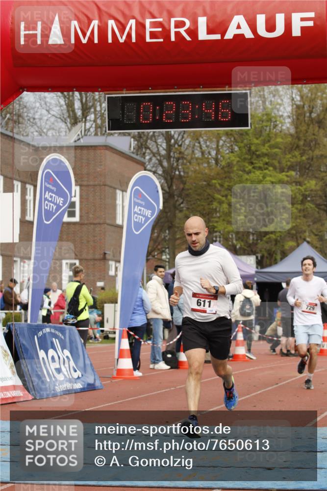 13.04.2025 - Hammer Lauf A. Gomolzig http://msf.ph/oto/7650613 13.04.2025 10:09:46 Ziel 611, 661, 729 meine-sportfotos.de