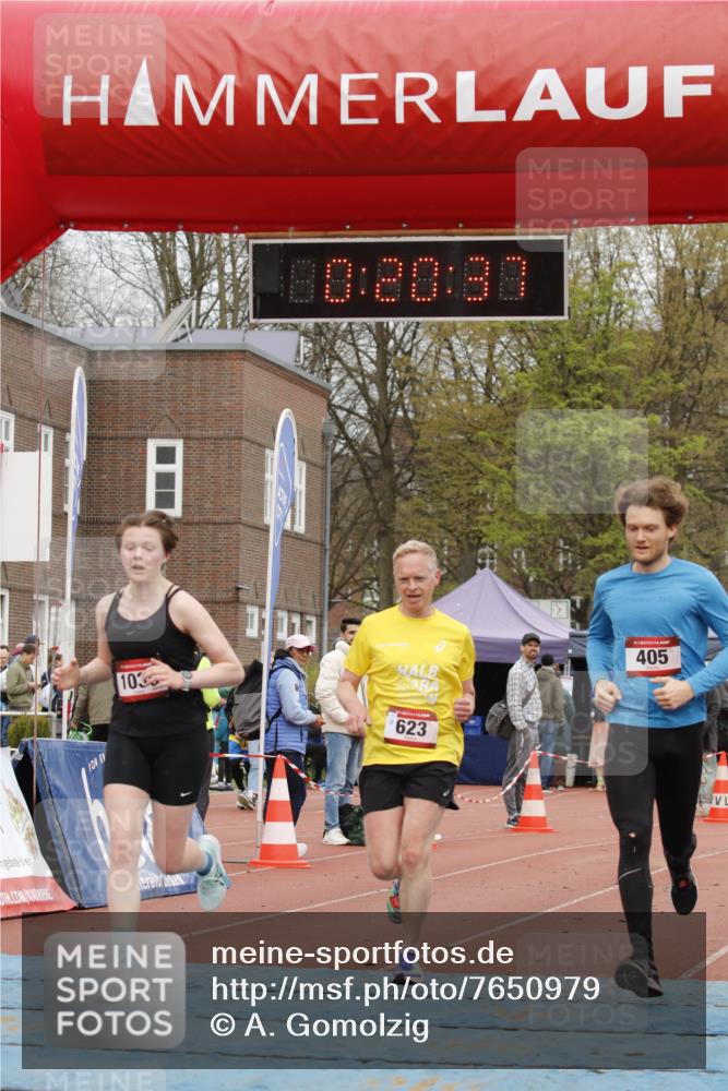 13.04.2025 - Hammer Lauf A. Gomolzig http://msf.ph/oto/7650979 13.04.2025 10:06:36 Ziel 405, 623, 656, 1030, 1985 meine-sportfotos.de