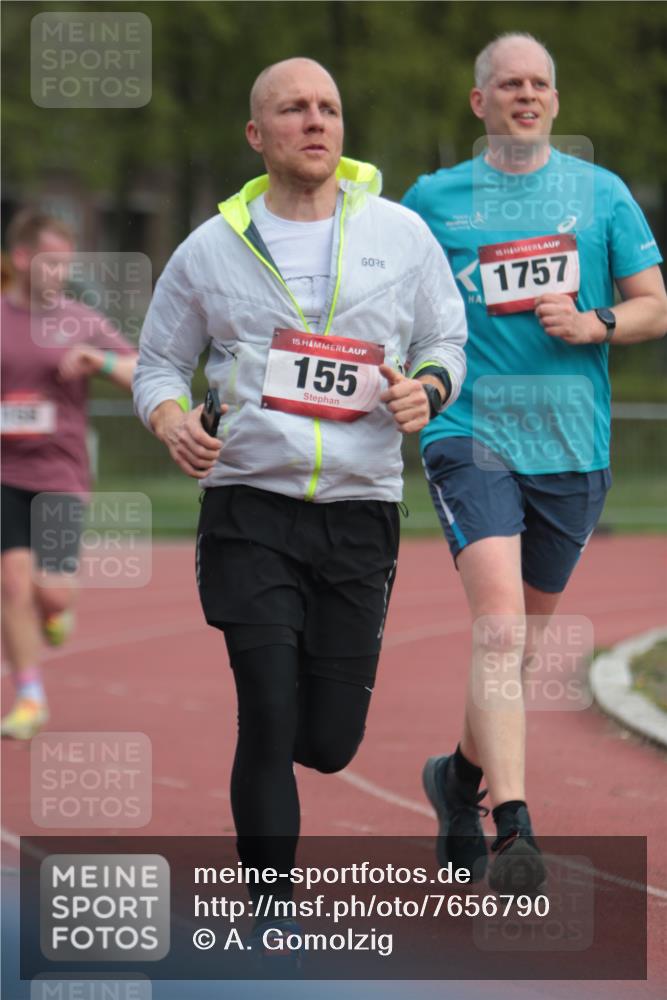 13.04.2025 - Hammer Lauf A. Gomolzig http://msf.ph/oto/7656790 13.04.2025 10:09:15 Ziel 155, 158, 1074, 1757, 1919 meine-sportfotos.de