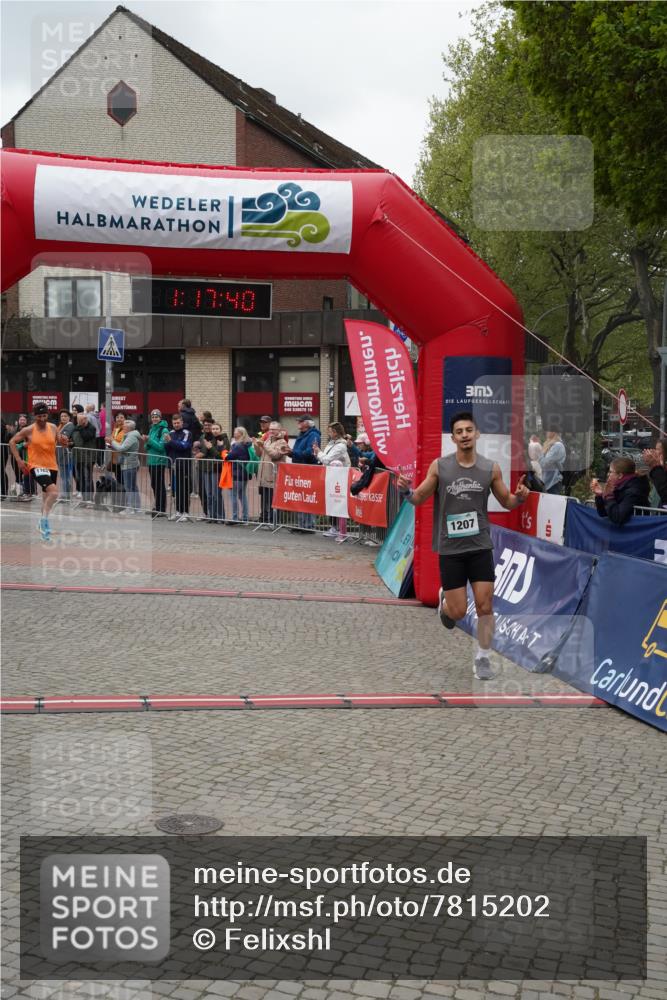 04.05.2025 - 8. Wedeler Halbmarathon Felixshl http://msf.ph/oto/7815202 04.05.2025 11:17:38 Ziel 1184, 1207 meine-sportfotos.de