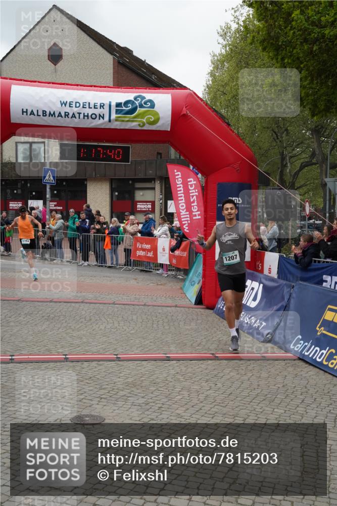 04.05.2025 - 8. Wedeler Halbmarathon Felixshl http://msf.ph/oto/7815203 04.05.2025 11:17:38 Ziel 1184, 1207 meine-sportfotos.de