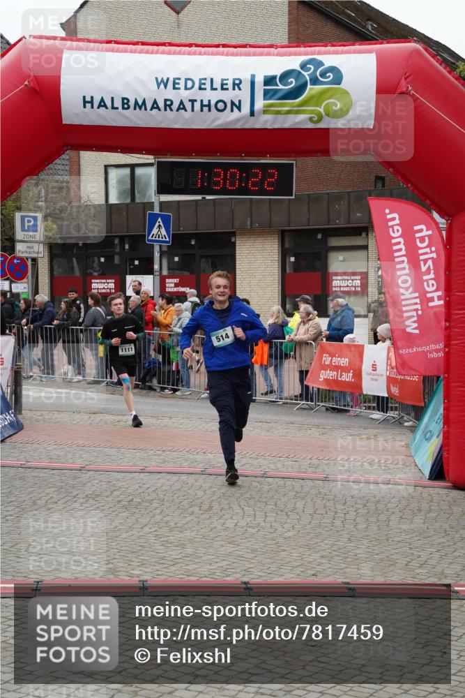 04.05.2025 - 8. Wedeler Halbmarathon Felixshl http://msf.ph/oto/7817459 04.05.2025 11:30:20 Ziel 514, 1111 meine-sportfotos.de