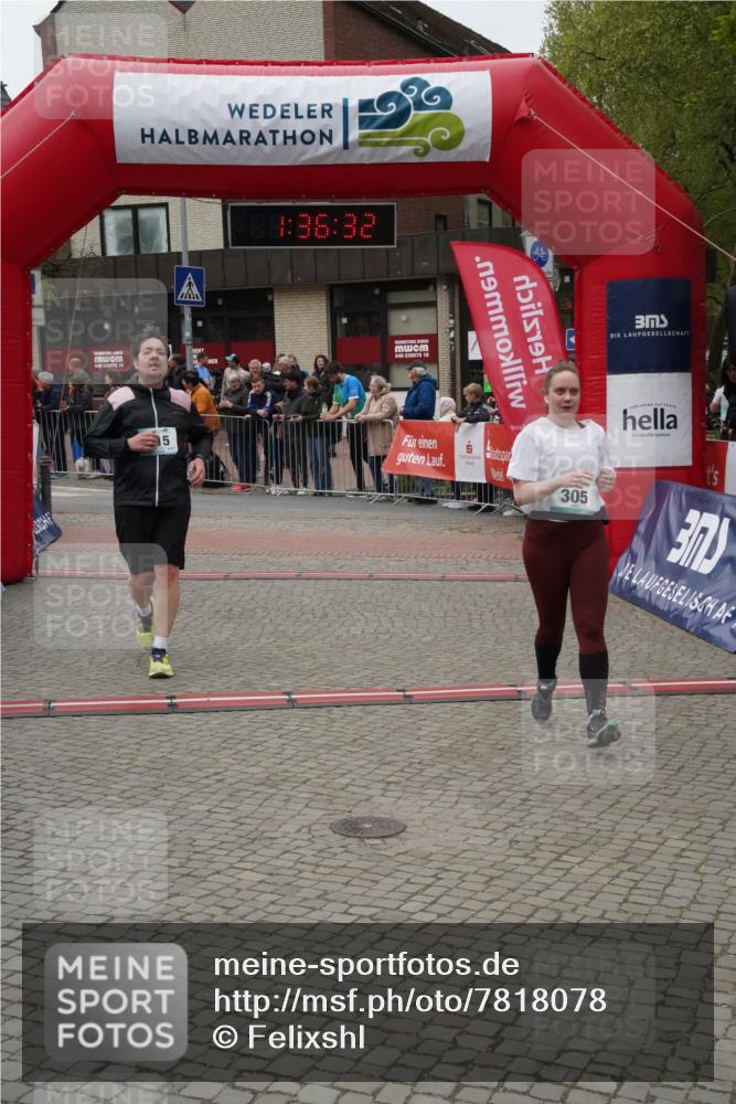 04.05.2025 - 8. Wedeler Halbmarathon Felixshl http://msf.ph/oto/7818078 04.05.2025 11:36:30 Ziel 31, 305, 397, 563, 815 meine-sportfotos.de