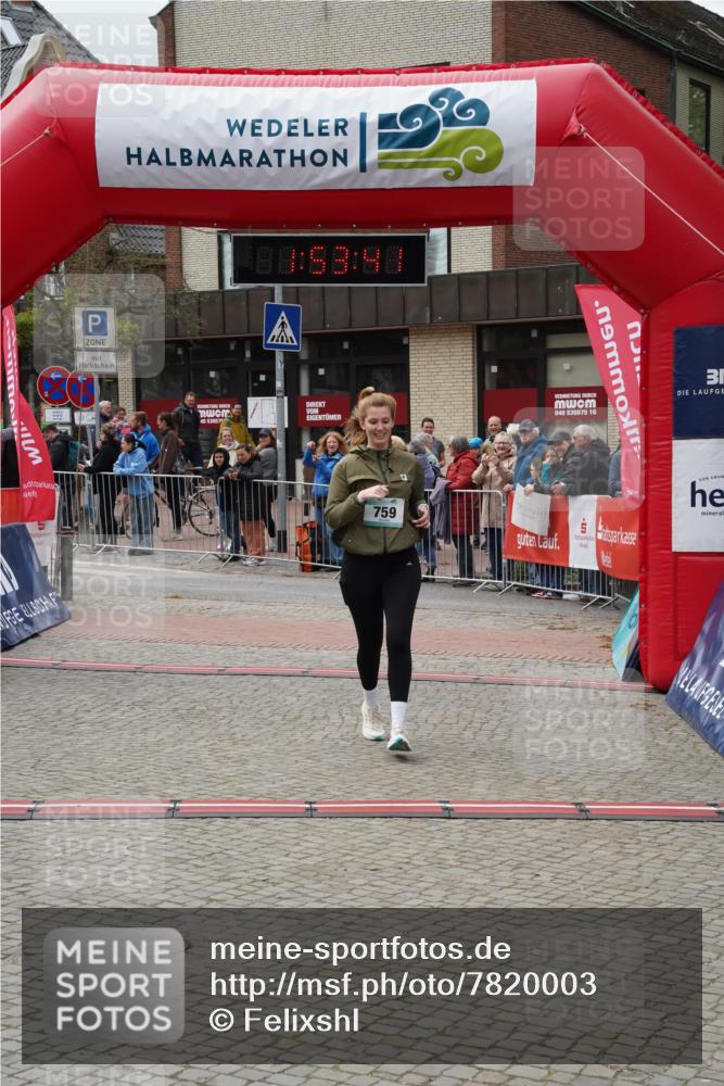 04.05.2025 - 8. Wedeler Halbmarathon Felixshl http://msf.ph/oto/7820003 04.05.2025 11:53:39 Ziel 759 meine-sportfotos.de