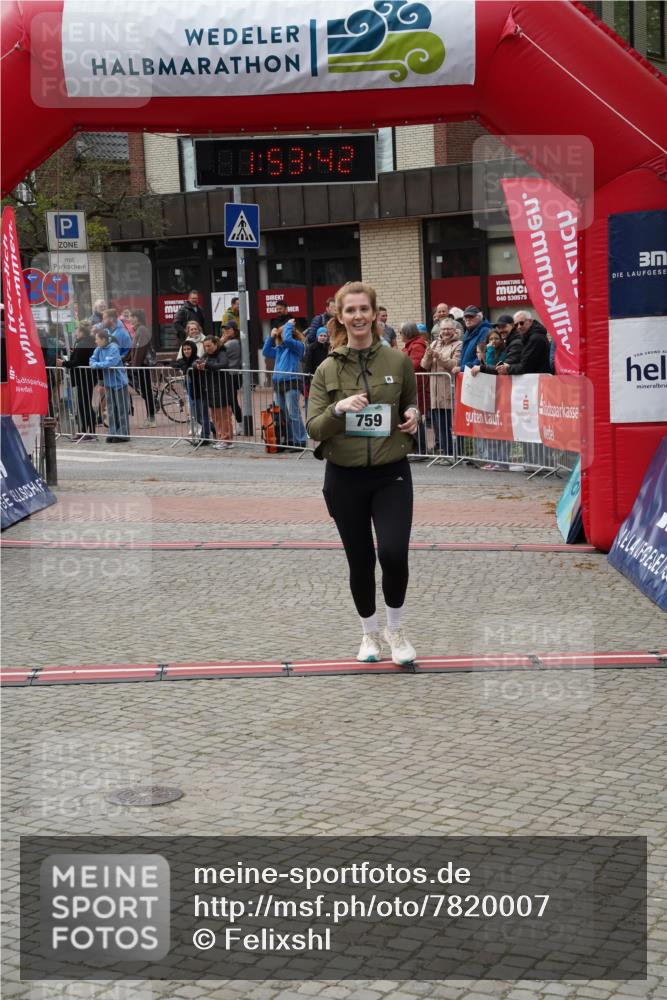 04.05.2025 - 8. Wedeler Halbmarathon Felixshl http://msf.ph/oto/7820007 04.05.2025 11:53:40 Ziel 759 meine-sportfotos.de