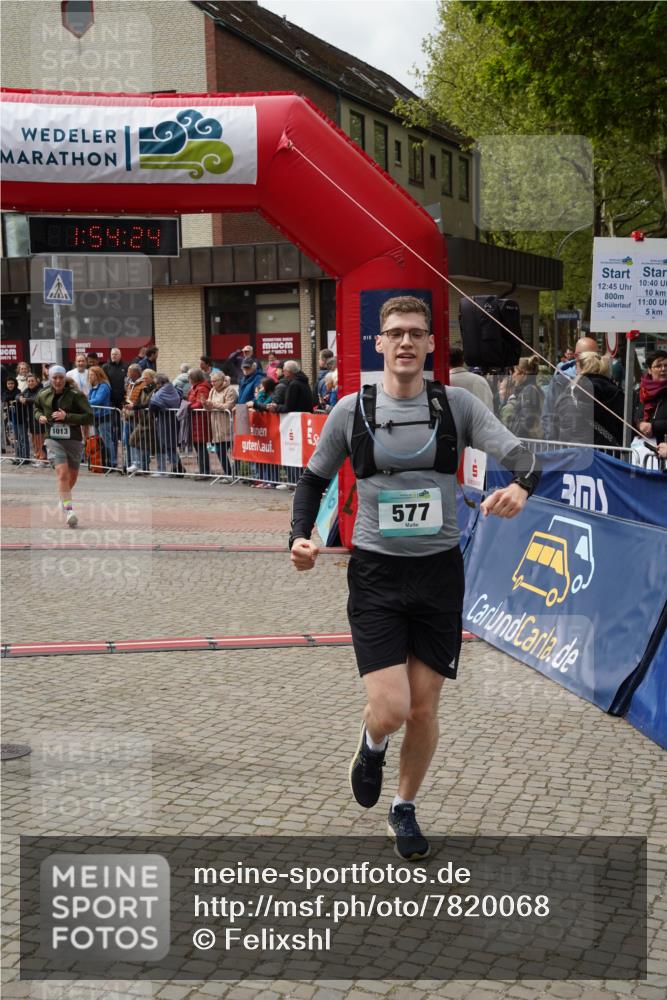 04.05.2025 - 8. Wedeler Halbmarathon Felixshl http://msf.ph/oto/7820068 04.05.2025 11:54:22 Ziel 360, 577, 1013 meine-sportfotos.de