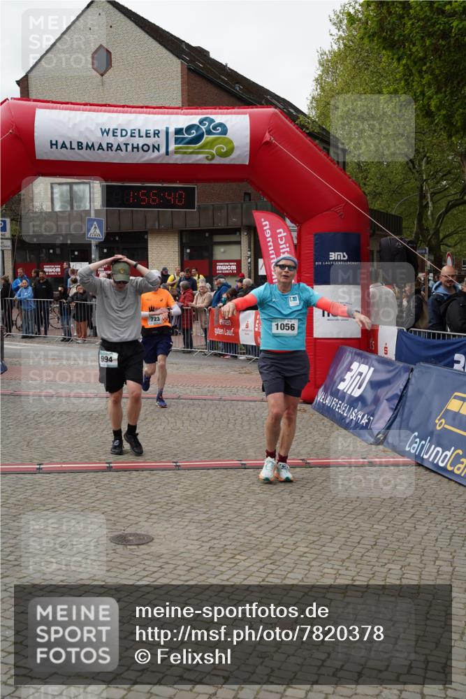 04.05.2025 - 8. Wedeler Halbmarathon Felixshl http://msf.ph/oto/7820378 04.05.2025 11:56:38 Ziel 723, 951, 994, 1056 meine-sportfotos.de