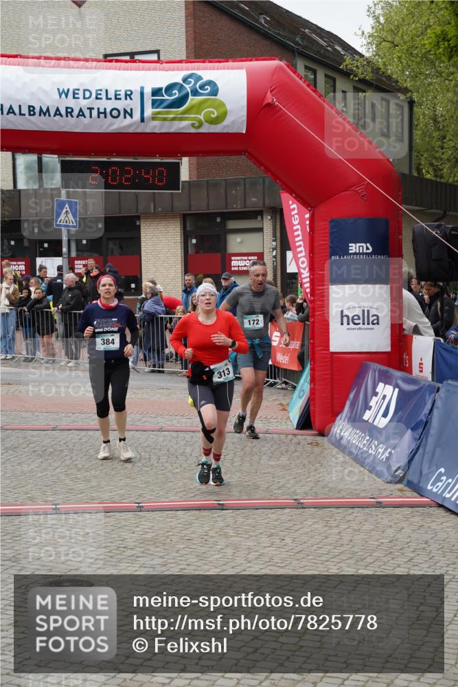 04.05.2025 - 8. Wedeler Halbmarathon Felixshl http://msf.ph/oto/7825778 04.05.2025 12:02:38 Ziel 172, 313, 384 meine-sportfotos.de