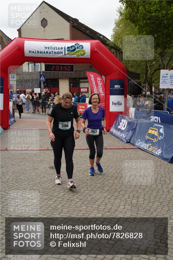 04.05.2025 - 8. Wedeler Halbmarathon Felixshl http://msf.ph/oto/7826828 04.05.2025 12:03:48 Ziel 146, 307, 396, 771 meine-sportfotos.de