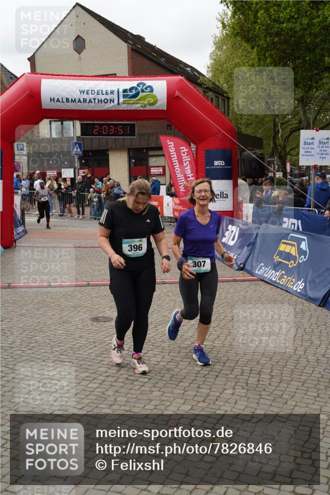 04.05.2025 - 8. Wedeler Halbmarathon Felixshl http://msf.ph/oto/7826846 04.05.2025 12:03:49 Ziel 146, 307, 396 meine-sportfotos.de