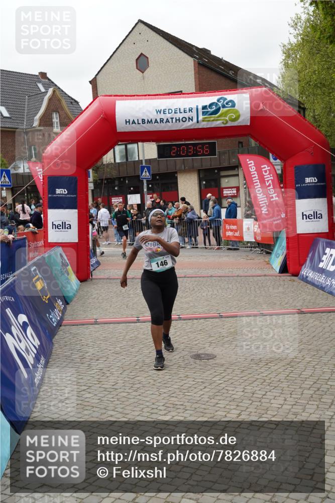 04.05.2025 - 8. Wedeler Halbmarathon Felixshl http://msf.ph/oto/7826884 04.05.2025 12:03:53 Ziel 146, 494, 926 meine-sportfotos.de