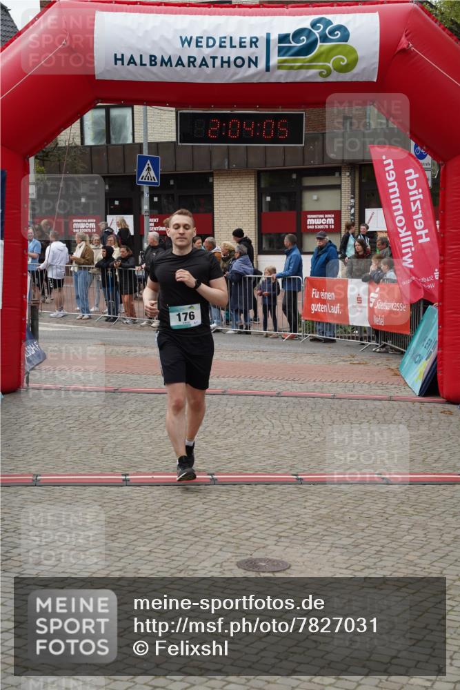 04.05.2025 - 8. Wedeler Halbmarathon Felixshl http://msf.ph/oto/7827031 04.05.2025 12:04:03 Ziel 176 meine-sportfotos.de
