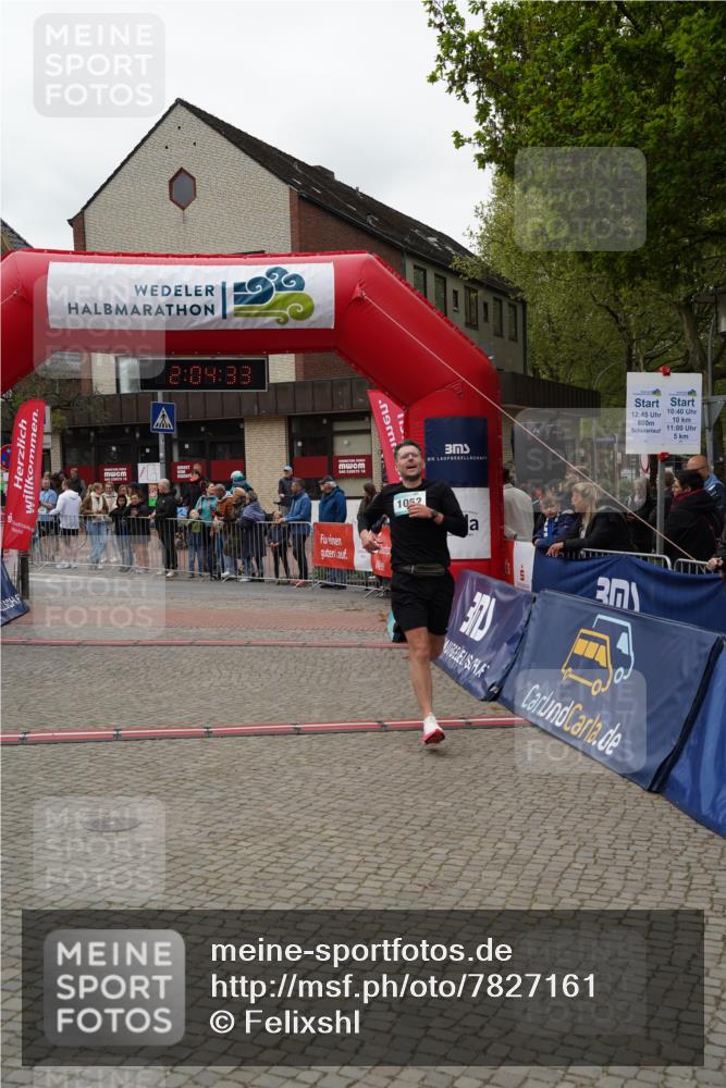 04.05.2025 - 8. Wedeler Halbmarathon Felixshl http://msf.ph/oto/7827161 04.05.2025 12:04:31 Ziel 1052 meine-sportfotos.de