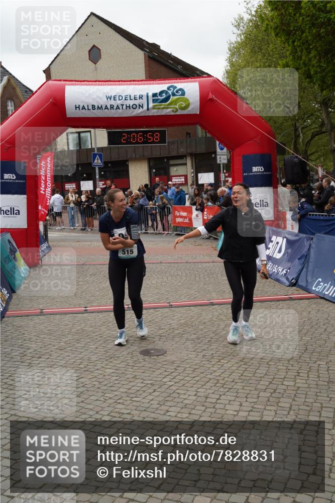 04.05.2025 - 8. Wedeler Halbmarathon Felixshl http://msf.ph/oto/7828831 04.05.2025 12:06:56 Ziel 515, 976 meine-sportfotos.de