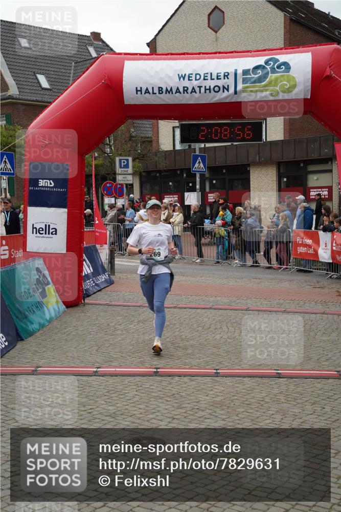 04.05.2025 - 8. Wedeler Halbmarathon Felixshl http://msf.ph/oto/7829631 04.05.2025 12:08:54 Ziel 269, 479 meine-sportfotos.de