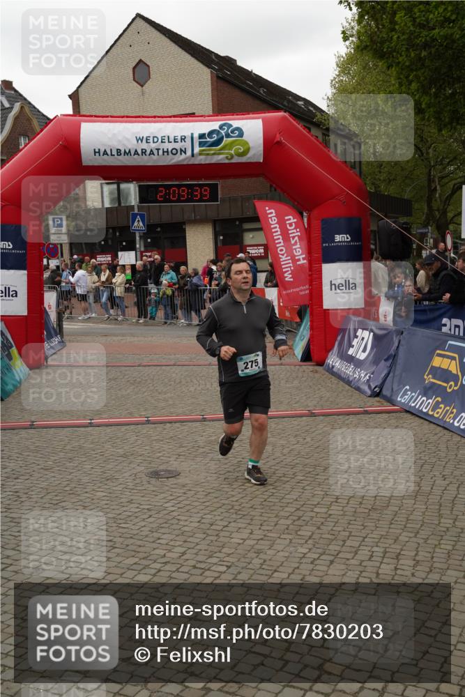 04.05.2025 - 8. Wedeler Halbmarathon Felixshl http://msf.ph/oto/7830203 04.05.2025 12:09:37 Ziel 275 meine-sportfotos.de