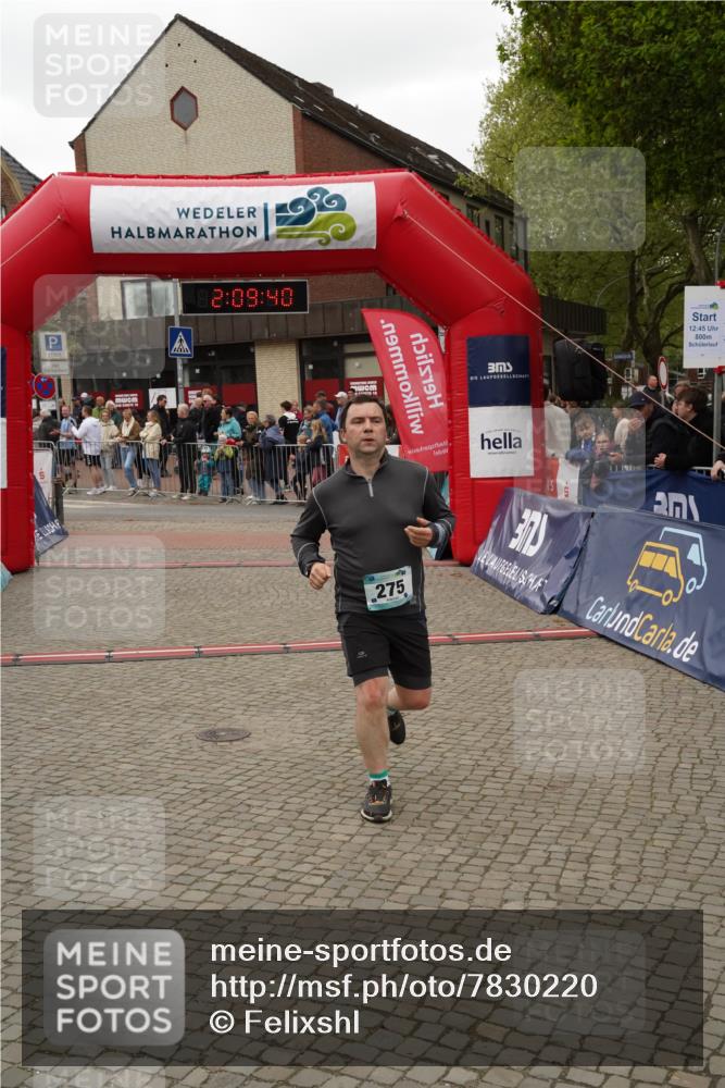 04.05.2025 - 8. Wedeler Halbmarathon Felixshl http://msf.ph/oto/7830220 04.05.2025 12:09:37 Ziel 275 meine-sportfotos.de