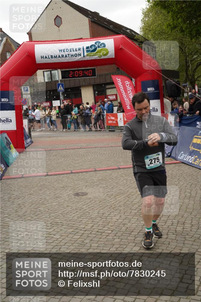 04.05.2025 - 8. Wedeler Halbmarathon Felixshl http://msf.ph/oto/7830245 04.05.2025 12:09:38 Ziel 275 meine-sportfotos.de
