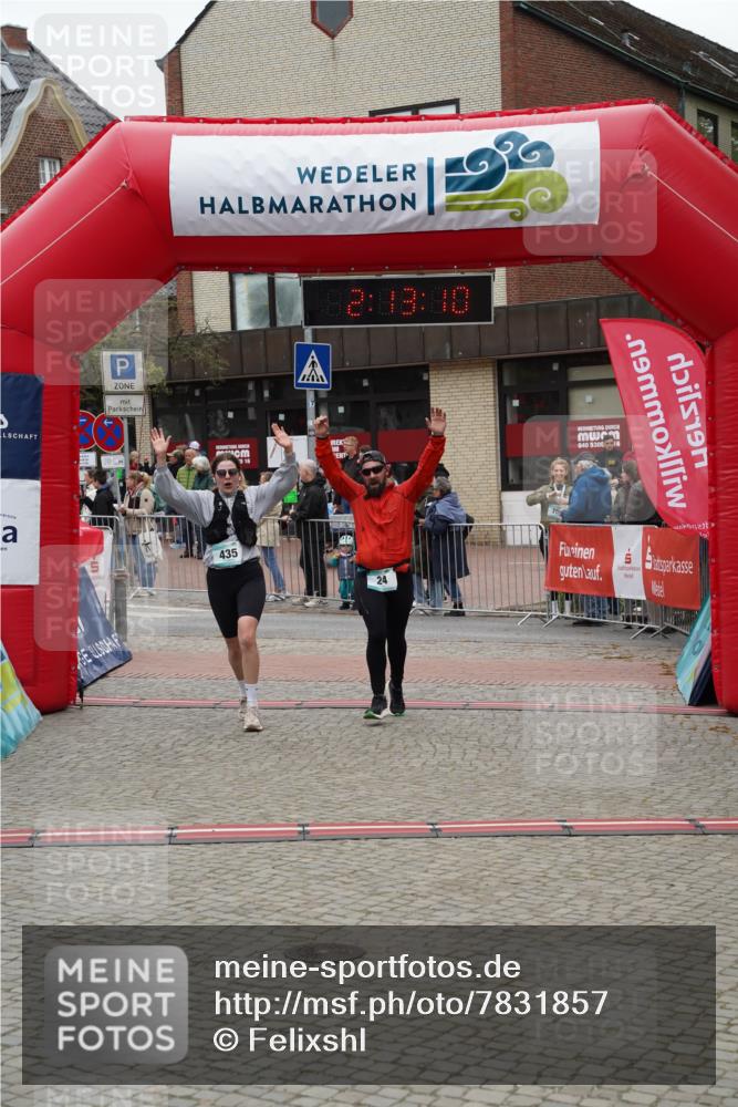 04.05.2025 - 8. Wedeler Halbmarathon Felixshl http://msf.ph/oto/7831857 04.05.2025 12:13:08 Ziel 24, 272, 435 meine-sportfotos.de