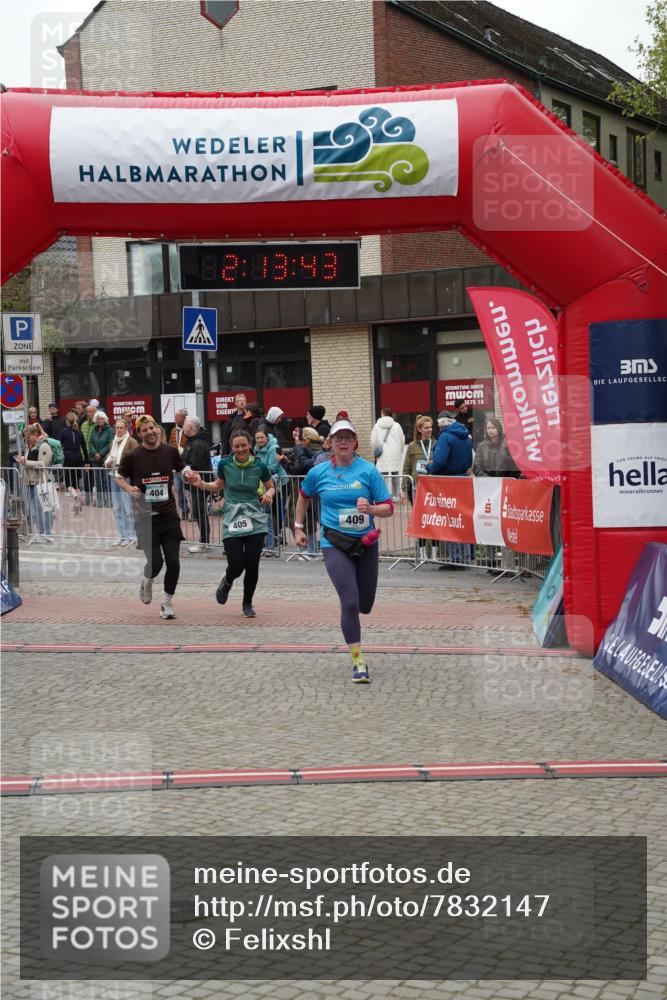 04.05.2025 - 8. Wedeler Halbmarathon Felixshl http://msf.ph/oto/7832147 04.05.2025 12:13:41 Ziel 404, 405, 409 meine-sportfotos.de