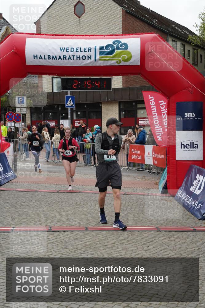 04.05.2025 - 8. Wedeler Halbmarathon Felixshl http://msf.ph/oto/7833091 04.05.2025 12:15:39 Ziel 270, 276, 675 meine-sportfotos.de