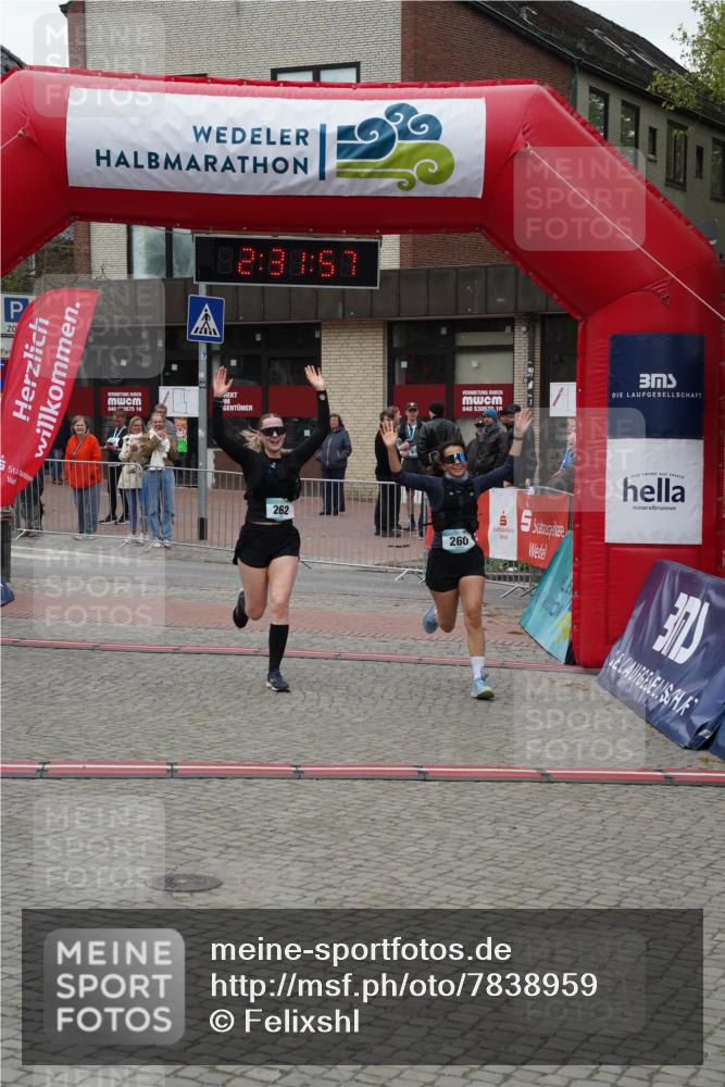 04.05.2025 - 8. Wedeler Halbmarathon Felixshl http://msf.ph/oto/7838959 04.05.2025 12:31:55 Ziel 260, 262 meine-sportfotos.de