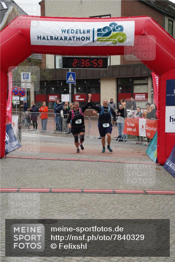 04.05.2025 - 8. Wedeler Halbmarathon Felixshl http://msf.ph/oto/7840329 04.05.2025 12:36:57 Ziel 75, 76 meine-sportfotos.de