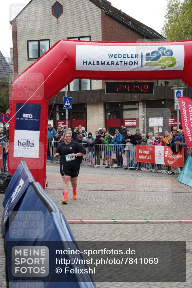 04.05.2025 - 8. Wedeler Halbmarathon Felixshl http://msf.ph/oto/7841069 04.05.2025 12:41:45 Ziel 182 meine-sportfotos.de