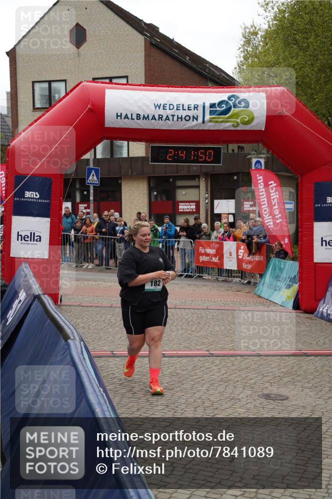 04.05.2025 - 8. Wedeler Halbmarathon Felixshl http://msf.ph/oto/7841089 04.05.2025 12:41:47 Ziel 182 meine-sportfotos.de
