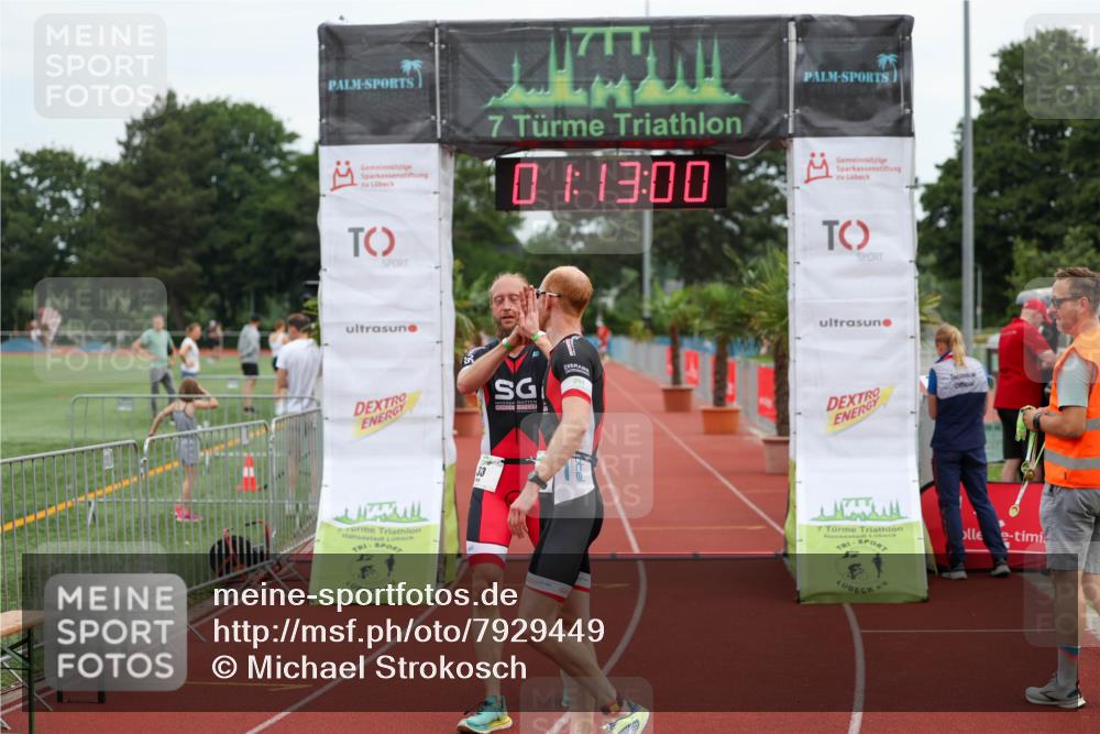 15.06.2025 - 7 Türme Triathlon Michael Strokosch http://msf.ph/oto/7929449 15.06.2025 10:13:00 Ziel 33, 34 meine-sportfotos.de