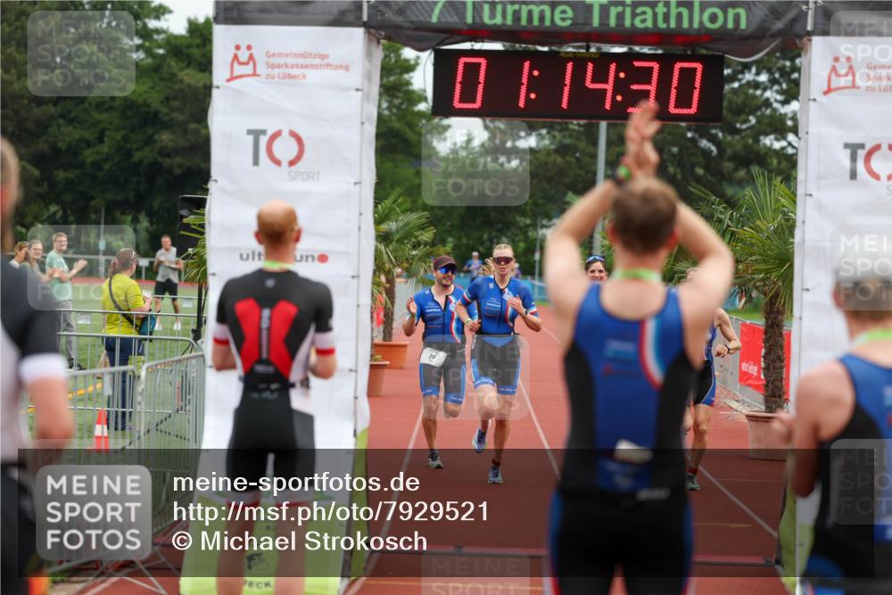 15.06.2025 - 7 Türme Triathlon Michael Strokosch http://msf.ph/oto/7929521 15.06.2025 10:14:30 Ziel 28, 102, 103, 104 meine-sportfotos.de