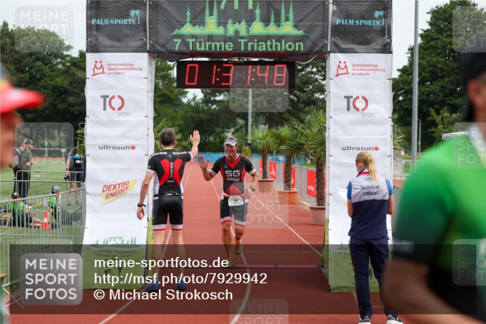 15.06.2025 - 7 Türme Triathlon Michael Strokosch http://msf.ph/oto/7929942 15.06.2025 10:31:49 Ziel 78 meine-sportfotos.de