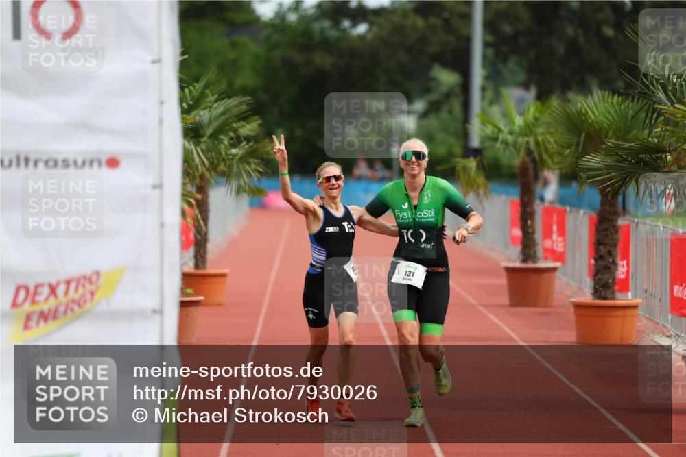15.06.2025 - 7 Türme Triathlon Michael Strokosch http://msf.ph/oto/7930026 15.06.2025 10:35:36 Ziel 131, 153 meine-sportfotos.de