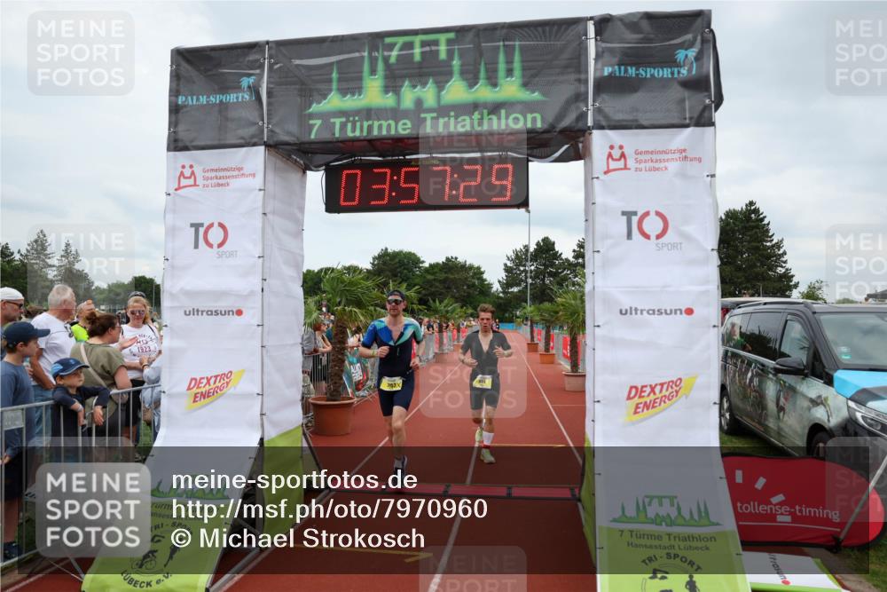 15.06.2025 - 7 Türme Triathlon Michael Strokosch http://msf.ph/oto/7970960 15.06.2025 13:57:29 Ziel 804, 1004, 1153 meine-sportfotos.de