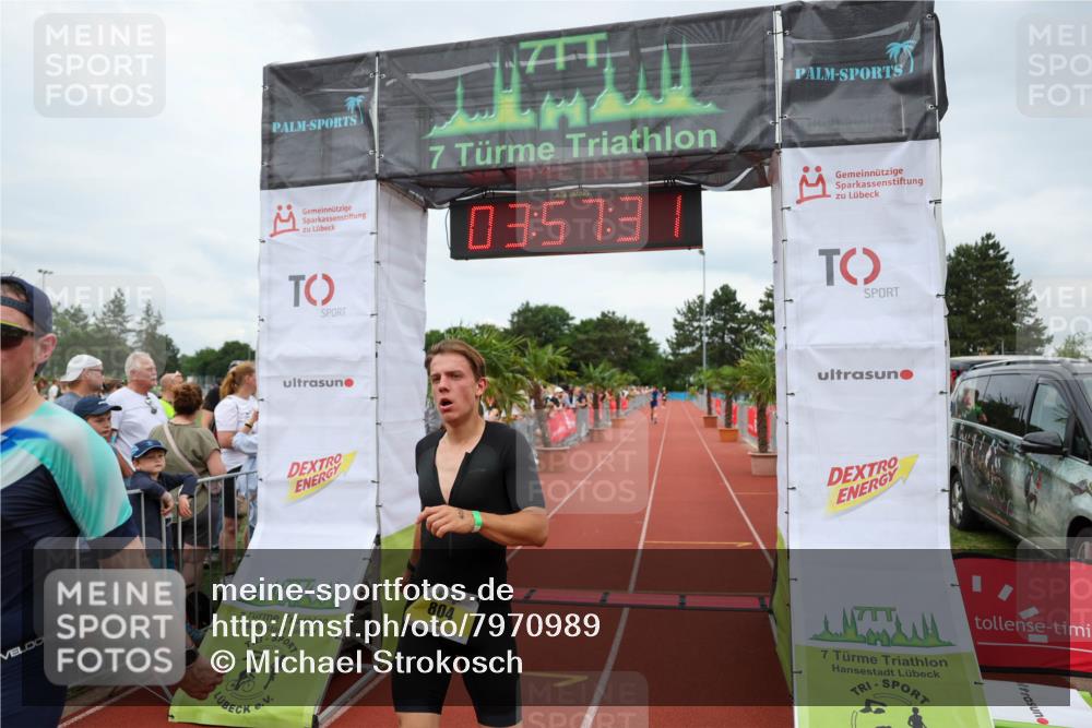 15.06.2025 - 7 Türme Triathlon Michael Strokosch http://msf.ph/oto/7970989 15.06.2025 13:57:31 Ziel 804, 1004, 1153 meine-sportfotos.de