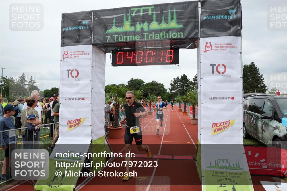 15.06.2025 - 7 Türme Triathlon Michael Strokosch http://msf.ph/oto/7972023 15.06.2025 14:00:18 Ziel 496, 551, 938 meine-sportfotos.de