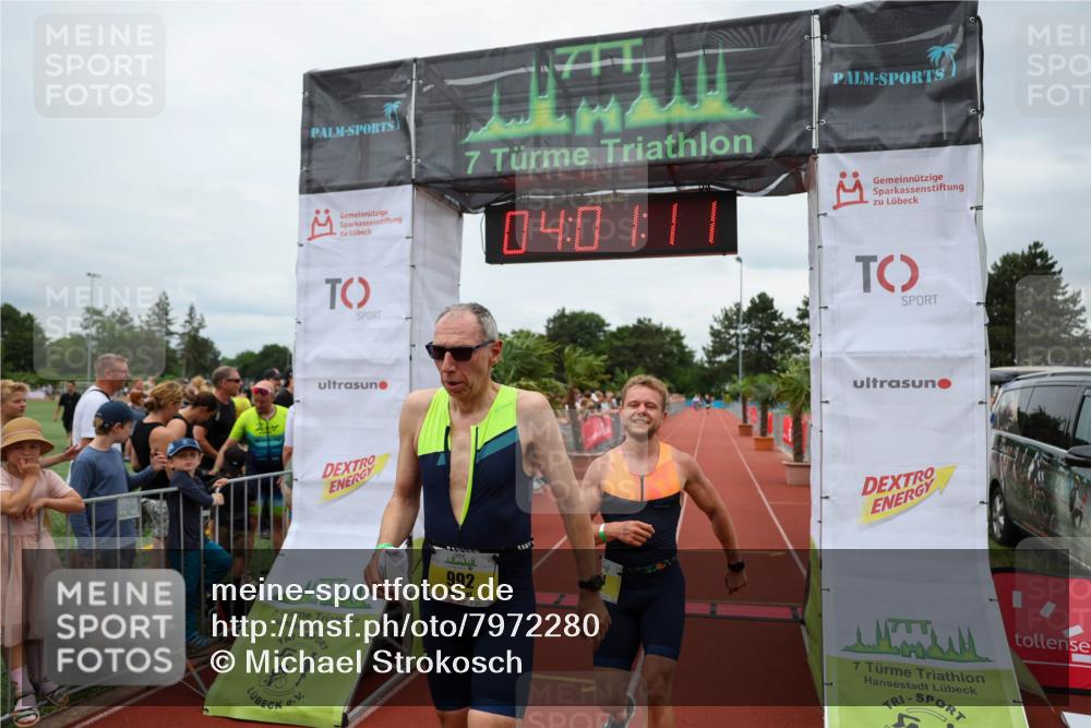 15.06.2025 - 7 Türme Triathlon Michael Strokosch http://msf.ph/oto/7972280 15.06.2025 14:01:10 Ziel 523, 774, 992 meine-sportfotos.de
