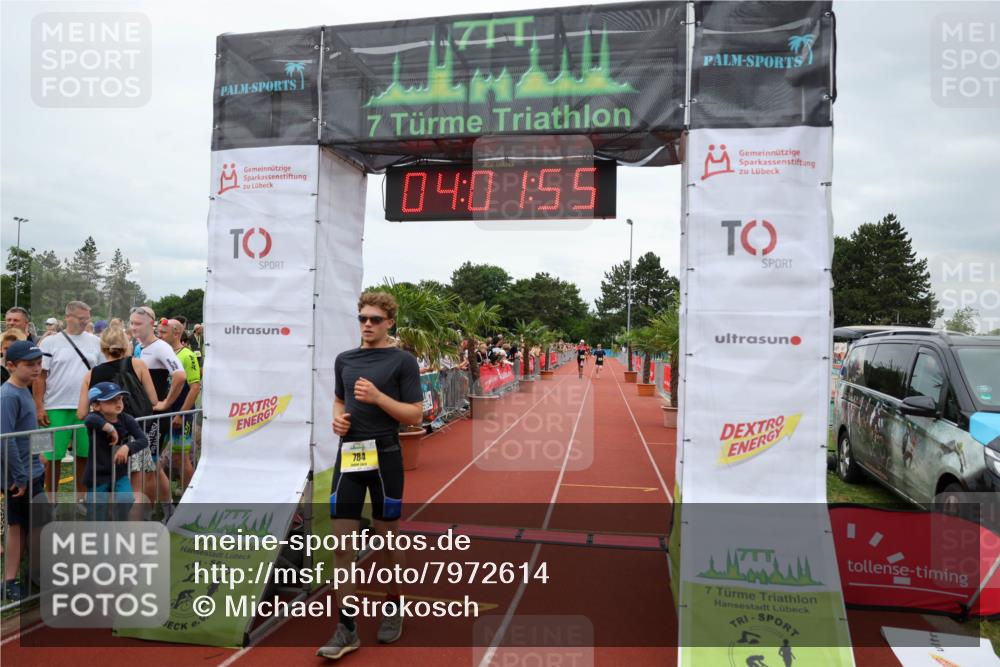 15.06.2025 - 7 Türme Triathlon Michael Strokosch http://msf.ph/oto/7972614 15.06.2025 14:01:55 Ziel 784, 1006, 1033, 1095 meine-sportfotos.de