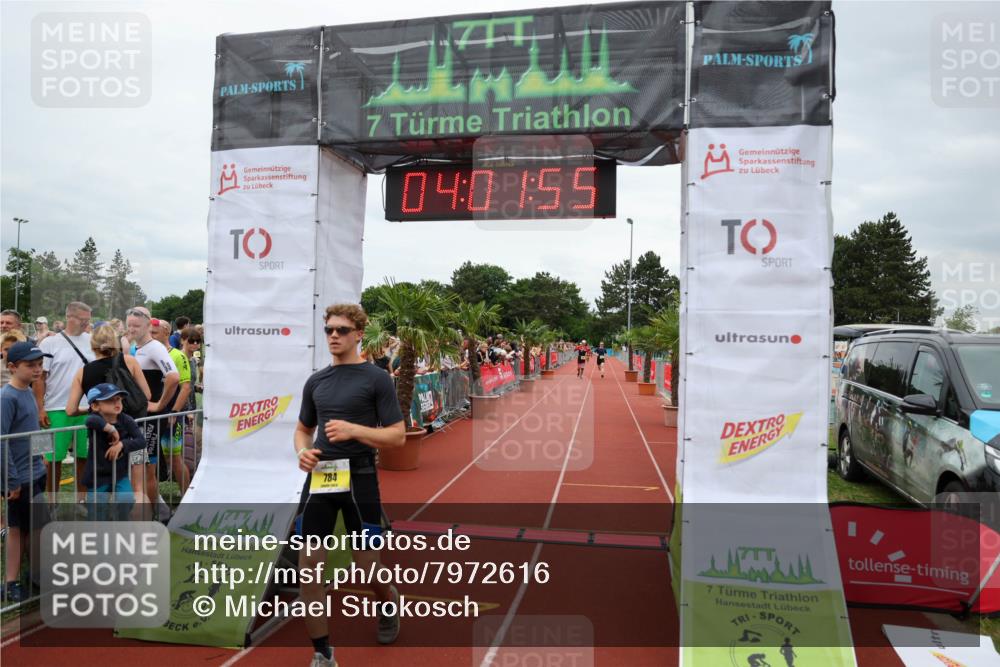 15.06.2025 - 7 Türme Triathlon Michael Strokosch http://msf.ph/oto/7972616 15.06.2025 14:01:55 Ziel 784, 1006, 1033, 1095 meine-sportfotos.de