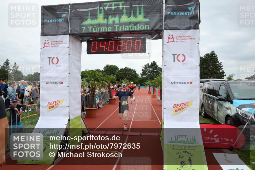 15.06.2025 - 7 Türme Triathlon Michael Strokosch http://msf.ph/oto/7972635 15.06.2025 14:02:00 Ziel 784, 880, 1149 meine-sportfotos.de