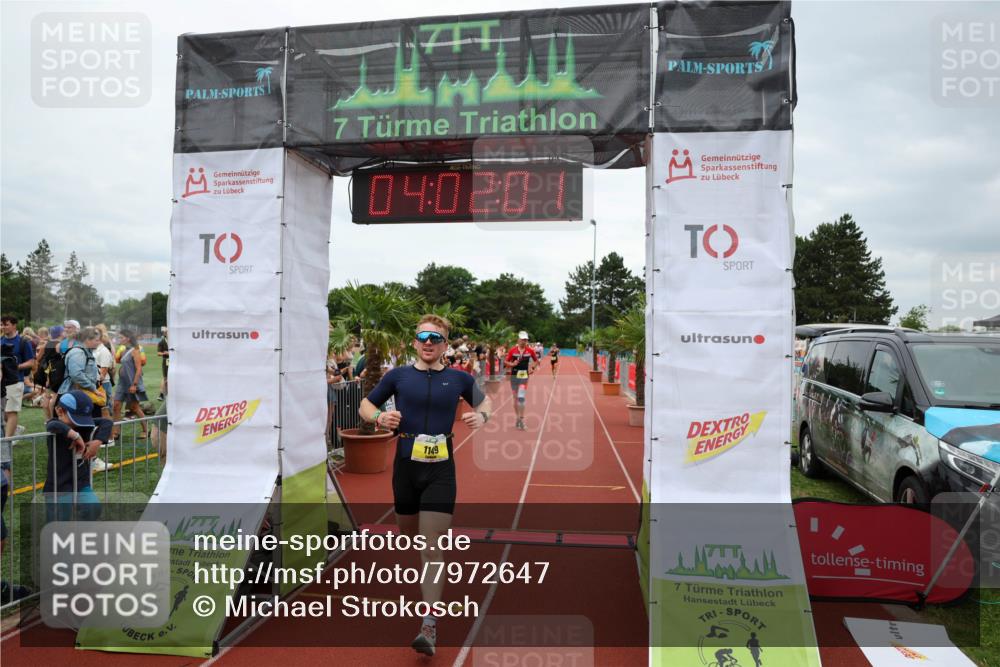 15.06.2025 - 7 Türme Triathlon Michael Strokosch http://msf.ph/oto/7972647 15.06.2025 14:02:01 Ziel 784, 880, 1149 meine-sportfotos.de