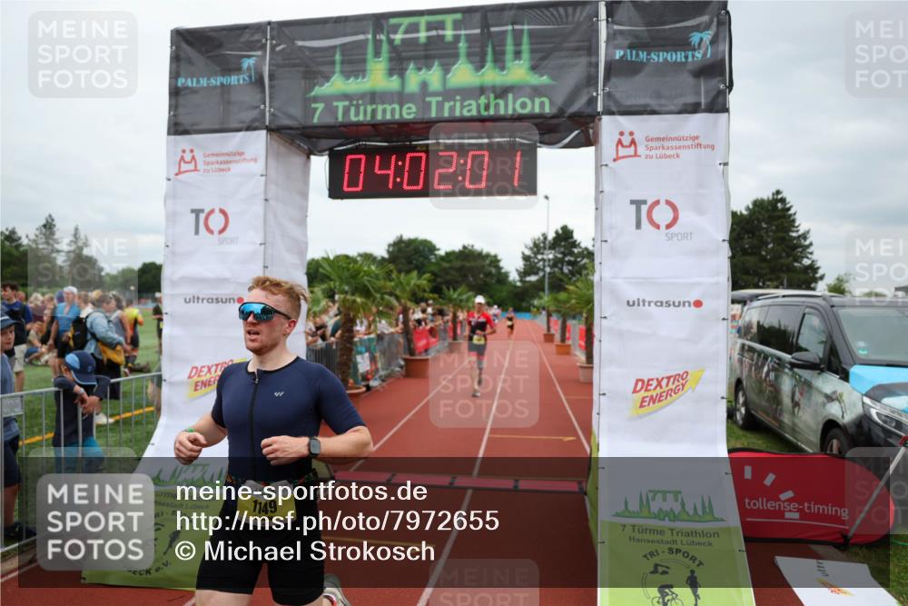 15.06.2025 - 7 Türme Triathlon Michael Strokosch http://msf.ph/oto/7972655 15.06.2025 14:02:01 Ziel 784, 880, 1149 meine-sportfotos.de
