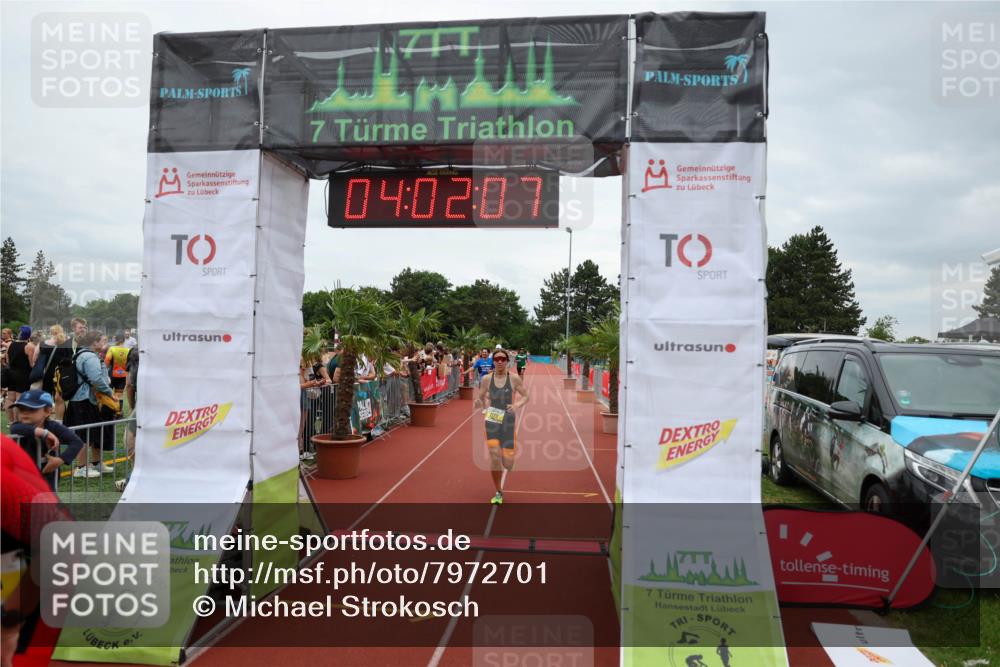 15.06.2025 - 7 Türme Triathlon Michael Strokosch http://msf.ph/oto/7972701 15.06.2025 14:02:07 Ziel 629, 880, 1123, 1142, 1149 meine-sportfotos.de