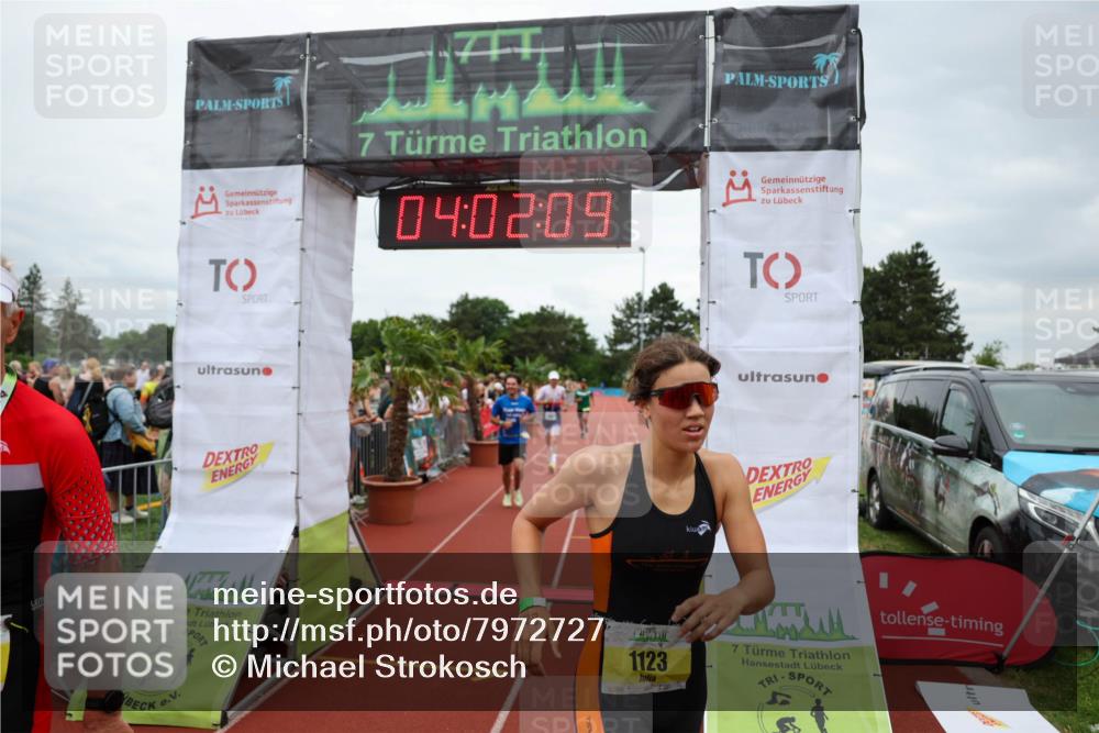 15.06.2025 - 7 Türme Triathlon Michael Strokosch http://msf.ph/oto/7972727 15.06.2025 14:02:09 Ziel 629, 880, 963, 1123, 1142 meine-sportfotos.de