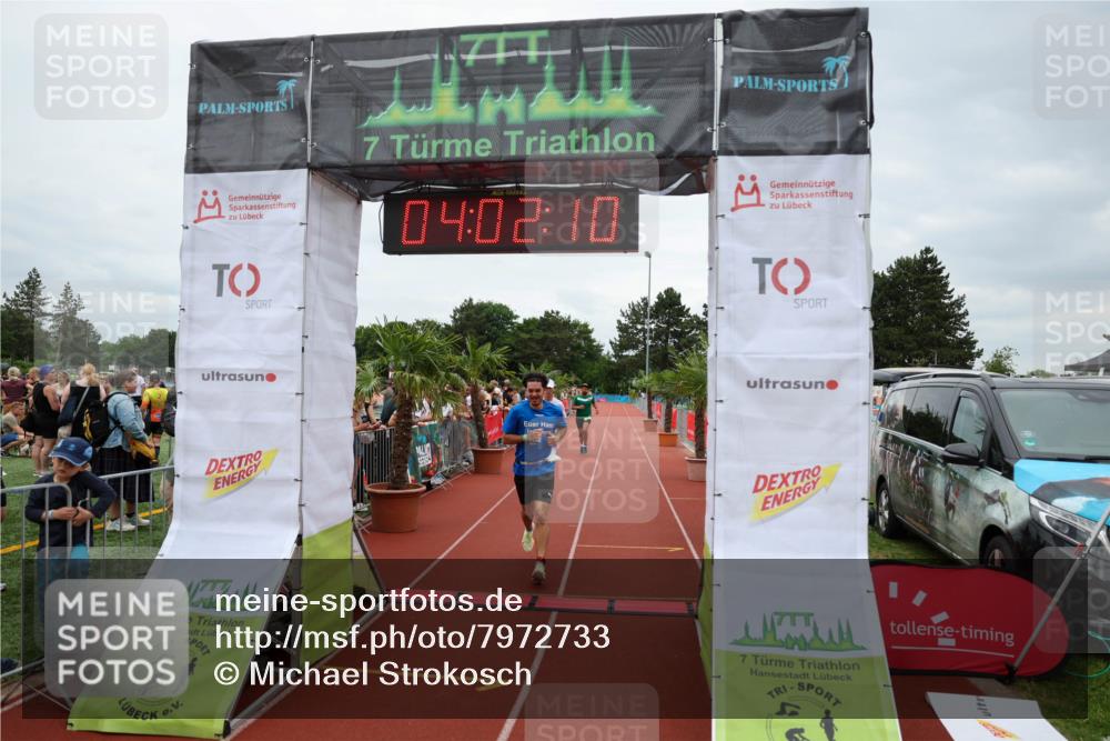 15.06.2025 - 7 Türme Triathlon Michael Strokosch http://msf.ph/oto/7972733 15.06.2025 14:02:10 Ziel 629, 880, 963, 1123, 1142 meine-sportfotos.de